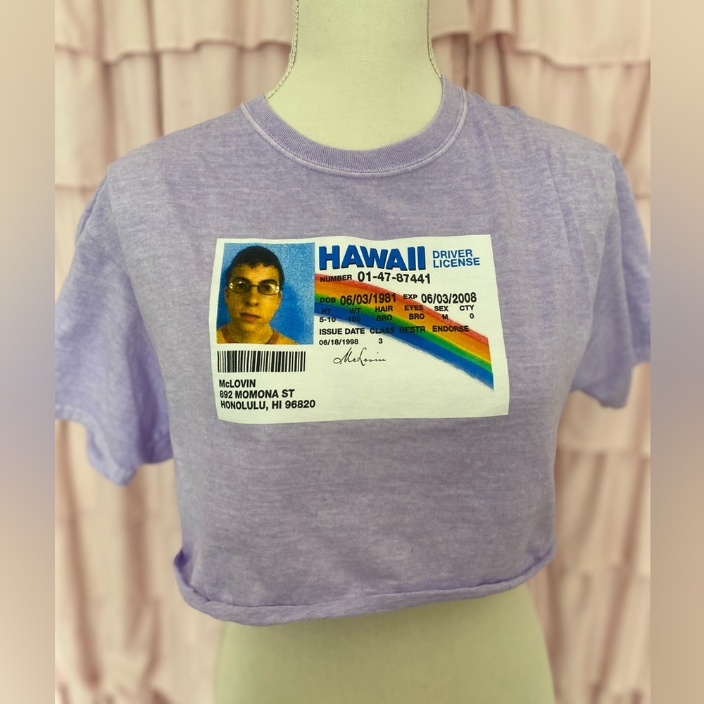 Mclovin cropped tee